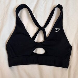 Gymshark peek a boo Black Sports Bra
